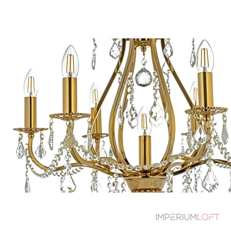 Подвесная люстра Arti Lampadari Ercolano Gold Ercolano E 1.1.6.602 G Подвесная люстра Arti Lampadari Ercolano Gold Ercolano E 1.1.6.602 G