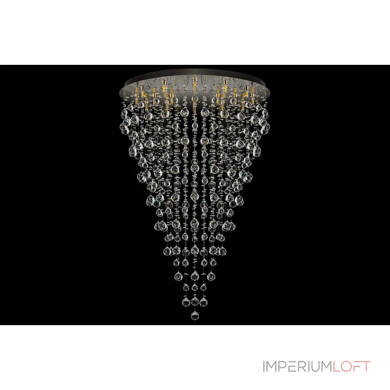 Подвесная хрустальная люстра Arti Lampadari Flusso Nickel Flusso H 1.4.80.615 N Подвесная хрустальная люстра Arti Lampadari Flusso Nickel Flusso H 1.4.80.615 N