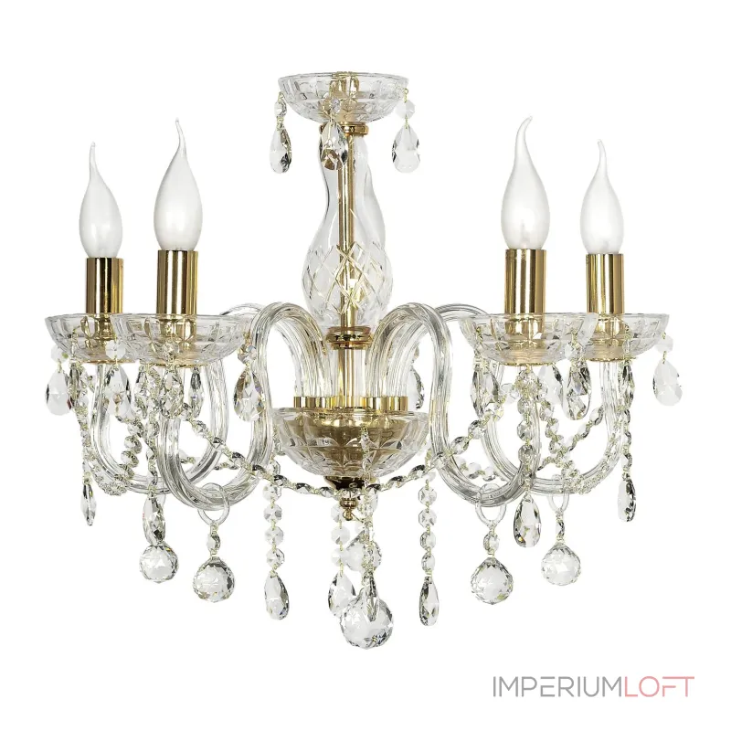 Подвесная люстра Arti Lampadari Lubrenze Gold Lubrenze E 1.1.5.600 G Подвесная люстра Arti Lampadari Lubrenze Gold Lubrenze E 1.1.5.600 G