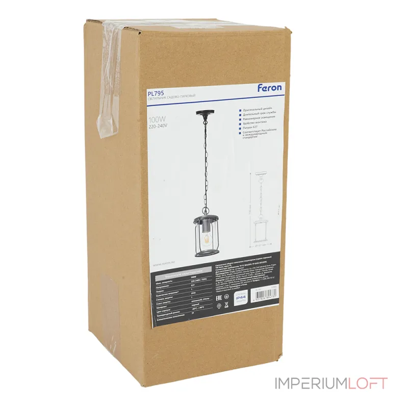 Подвесной уличный светильник Feron Болонья 51966 от ImperiumLoft Подвесной уличный светильник Feron Болонья 51966 от ImperiumLoft