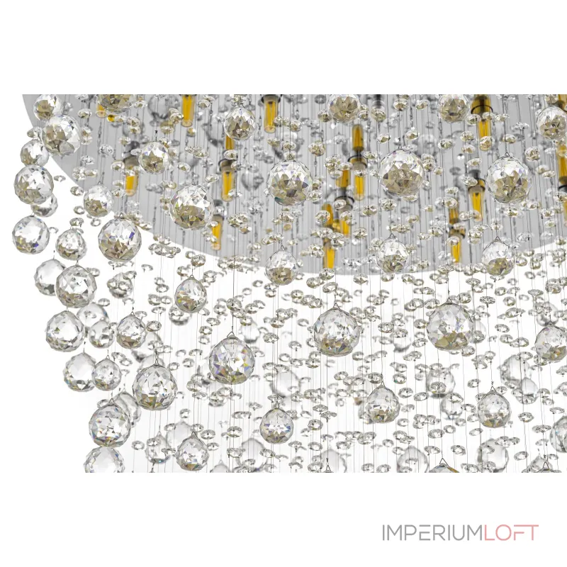 Подвесная хрустальная люстра Arti Lampadari Flusso Nickel Flusso H 1.4.80.615 N Подвесная хрустальная люстра Arti Lampadari Flusso Nickel Flusso H 1.4.80.615 N