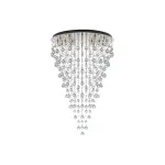 Подвесная хрустальная люстра Arti Lampadari Flusso Nickel Flusso H 1.4.80.615 N