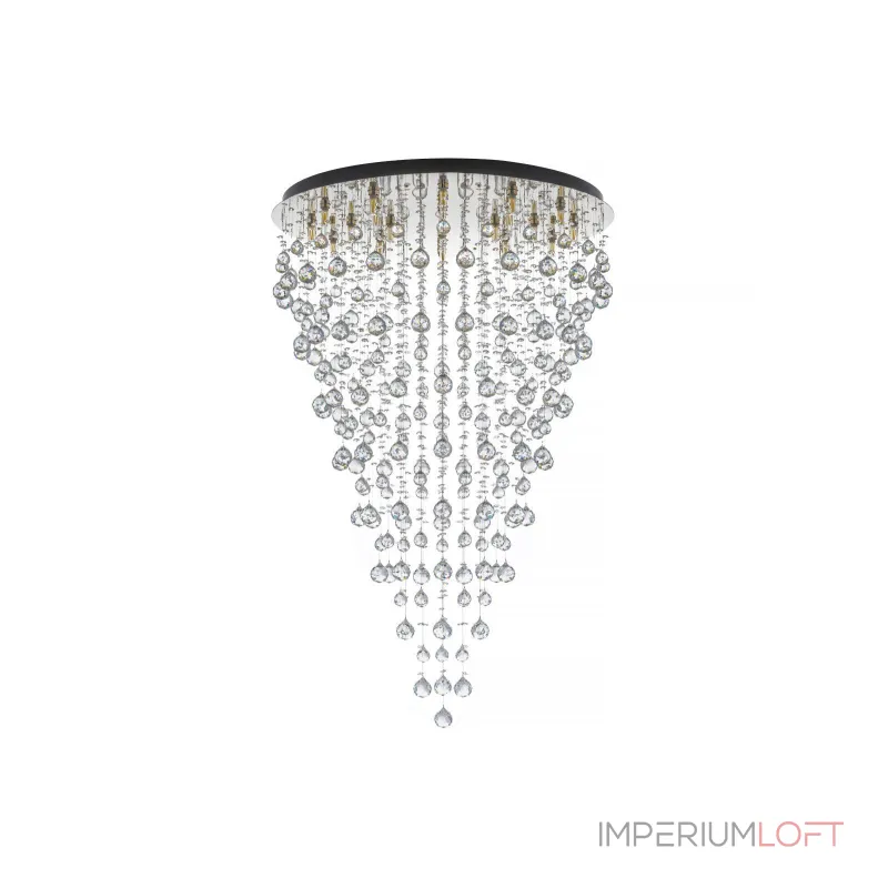 Подвесная хрустальная люстра Arti Lampadari Flusso Nickel Flusso H 1.4.80.615 N Подвесная хрустальная люстра Arti Lampadari Flusso Nickel Flusso H 1.4.80.615 N