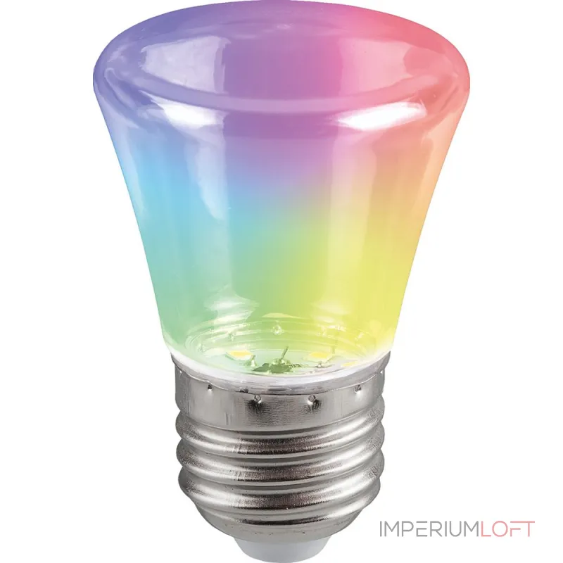 Лампа светодиодная C45 (колокольчик) 1W 230V E27 (RGB) Feron 38131 Лампа светодиодная C45 (колокольчик) 1W 230V E27 (RGB) Feron 38131