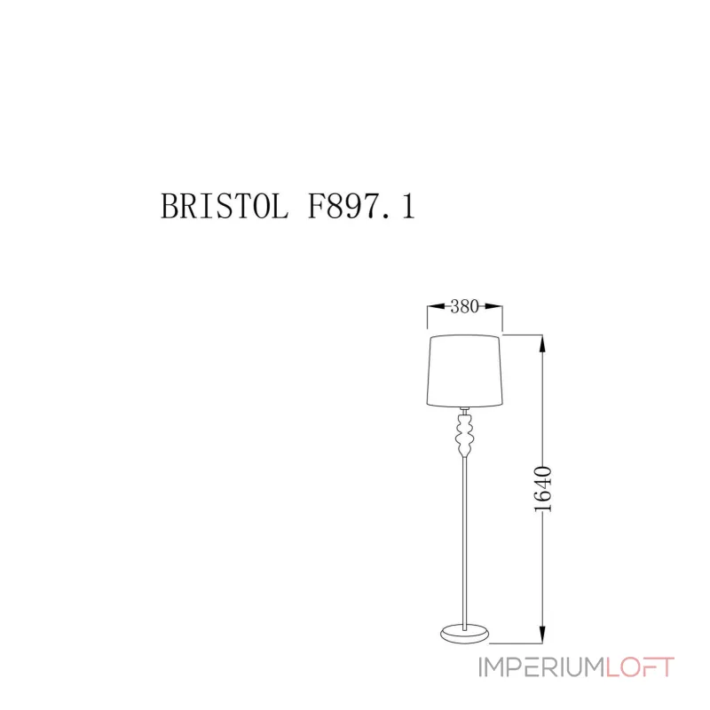Торшер Lucia Tucci Bristol BRISTOL F897.1 Торшер Lucia Tucci Bristol BRISTOL F897.1