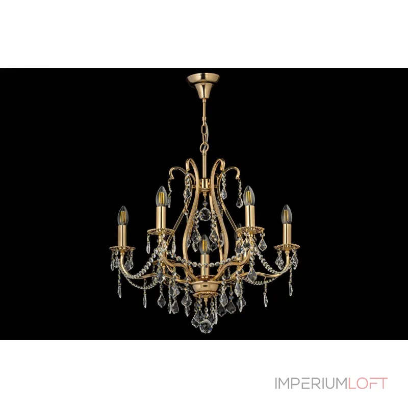Подвесная люстра Arti Lampadari Ercolano Gold Ercolano E 1.1.6.602 G Подвесная люстра Arti Lampadari Ercolano Gold Ercolano E 1.1.6.602 G