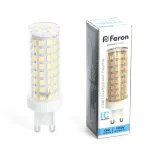 Лампа светодиодная Feron Lb 437 G9 15Вт 6400K 38214