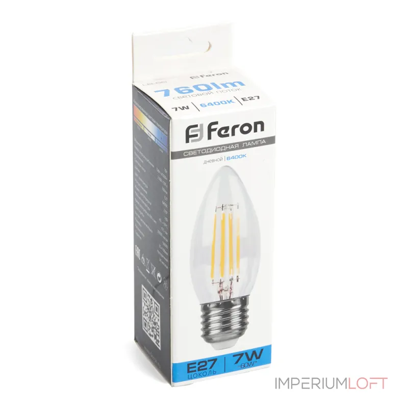 Лампа светодиодная Feron LB-66 E27 7Вт 6400K 38272