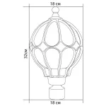Наземный низкий светильник Feron Сфера 11359