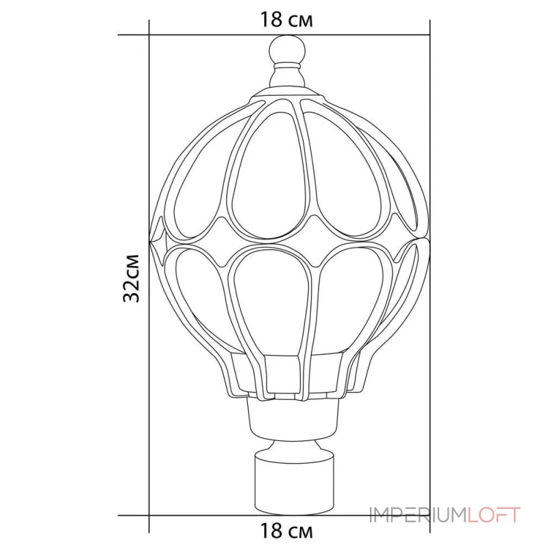 Наземный низкий светильник Feron Сфера 11359