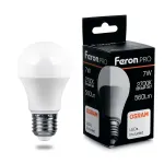 Лампа светодиодная Feron LB-1007 E27 7Вт 2700K 38023 Цвет арматуры хром Цвет плафонов белый