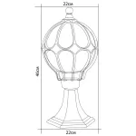 Наземный низкий светильник Feron Сфера 11365