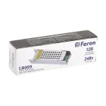 Трансформатор электронный для светодиодной ленты Feron LB009 12Вт 2A 24W 48006