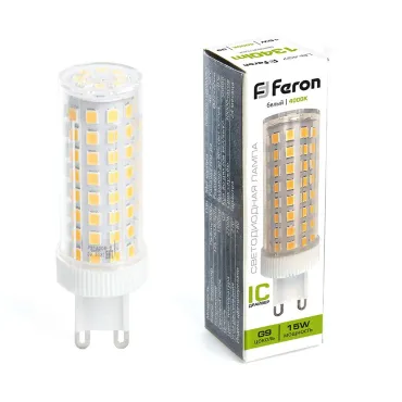 Лампа светодиодная Feron Lb 437 G9 15Вт 4000K 38213 Лампа светодиодная Feron Lb 437 G9 15Вт 4000K 38213