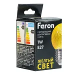 Лампа светодиодная E27 1W 230V Шар Feron 52161 от ImperiumLoft