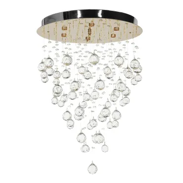 Каскадная люстра Arti Lampadari Flusso Gold Flusso H 1.4.45.615 G Каскадная люстра Arti Lampadari Flusso Gold Flusso H 1.4.45.615 G