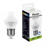 Лампа светодиодная диммируемая Feron LB-751 Шарик E27 11W 230V 4000K 51059