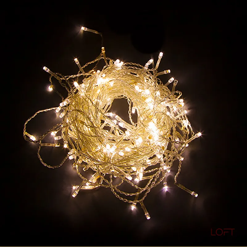 Гирлянда дождь FERON CL23, 240LED, (жёлтый)5,3м+3м 10см, IP44, 12W от ImperiumLoft