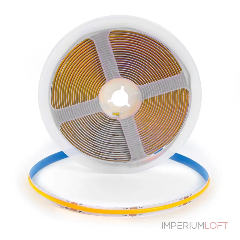Светодиодная COB лента Feron LS530 512SMD(2110)/м 12Вт/м 24V 5000*10*1.8мм 6500К IP20 48968
