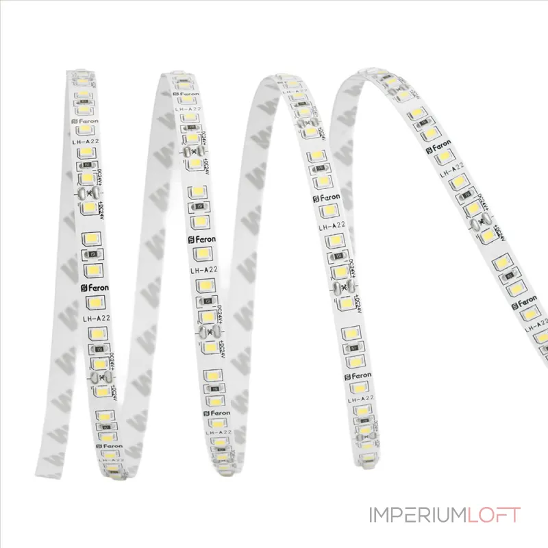 Светодиодная LED лента 120SMD(2835)/м 11Вт/м 24V 4000К 30м IP20 Feron 53087