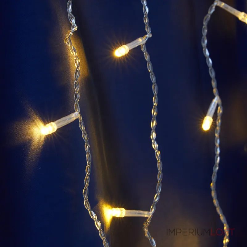 Гирлянда дождь FERON CL23, 240LED, (жёлтый)5,3м+3м 10см, IP44, 12W от ImperiumLoft