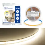 Светодиодная COB лента Feron LS530 512SMD(2110)/м 12Вт/м 24V 5000*10*1.8мм 3000К IP20 48970