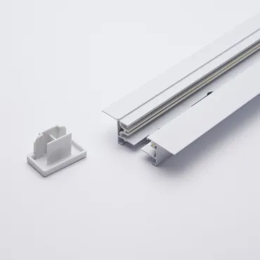 Трек встраиваемый [2 м] Feron CAB1004 10353 Цвет арматуры белый Цвет плафонов прозрачный