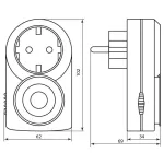 Розетка с таймером Feron TM50 23238 от ImperiumLoft