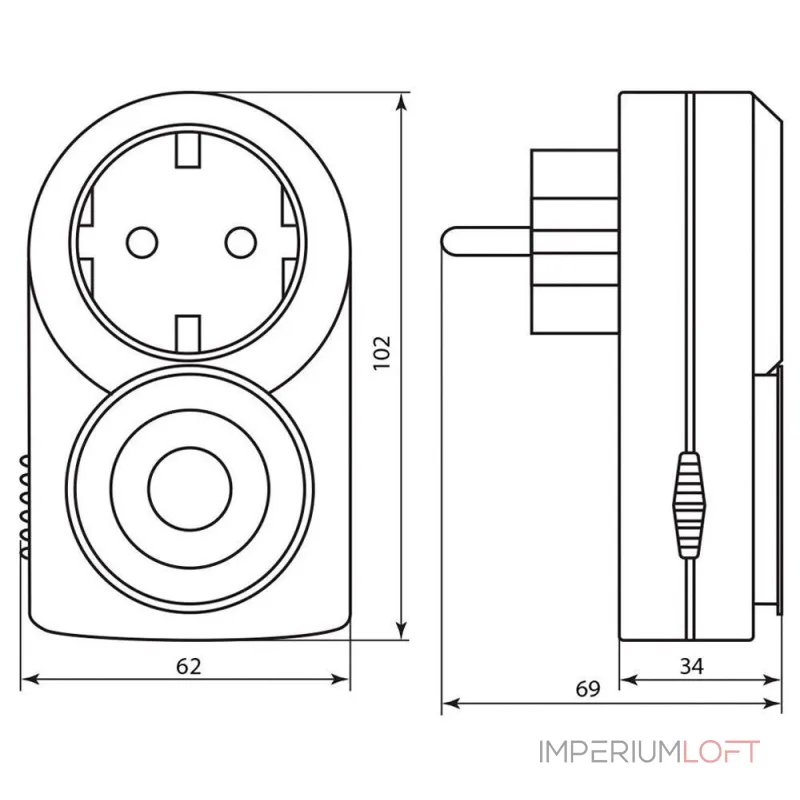 Розетка с таймером Feron TM50 23238 от ImperiumLoft Розетка с таймером Feron TM50 23238 от ImperiumLoft