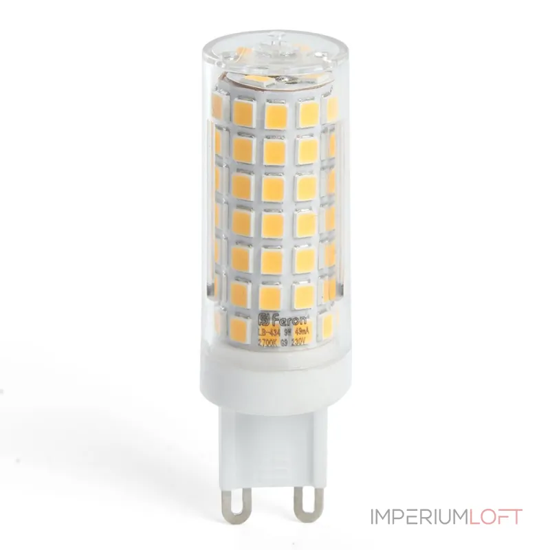 Лампа светодиодная Feron Lb 434 G9 9Вт 4000K 38147