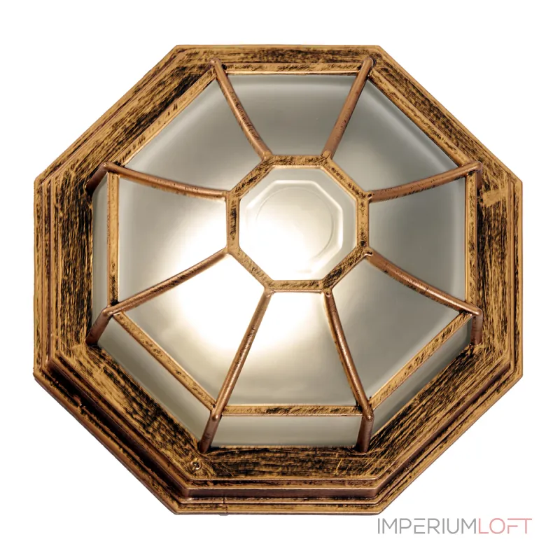 Накладной светильник Feron Аликанте 11651 Цвет арматуры золото Цвет плафонов разноцветный