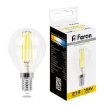 Лампа светодиодная Feron LB-515 E14 15Вт 2700K 38249