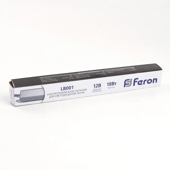 Трансформатор электронный для светодиодной ленты Feron LB001 12Вт 1.5A 18W 48010 от ImperiumLoft