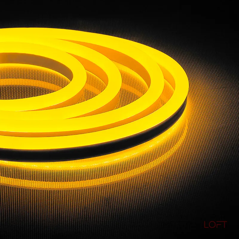 Cветодиодная LED лента Feron LS721 неоновая 144SMD(2835)/м 12Вт/м 50м 220V IP67 желтый 32715 от ImperiumLoft
