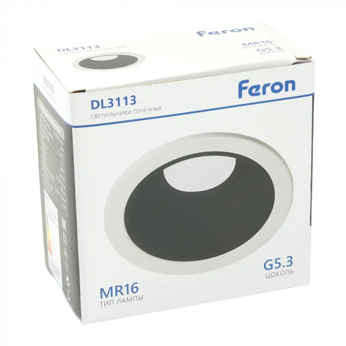Светильник потолочный встраиваемый Feron DL3113 G5.3 IP20 50W от ImperiumLoft