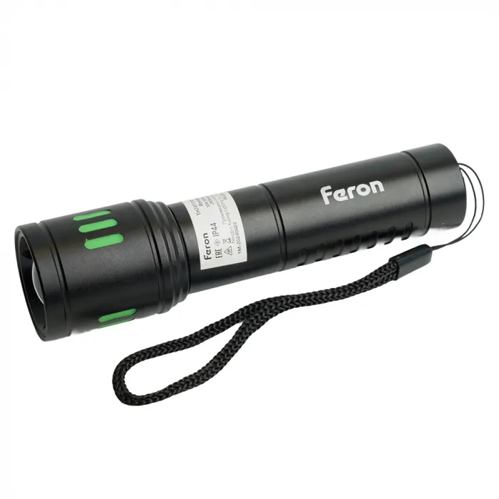 Фонарь ручной с аккумулятором TYPE-C ZOOM Feron TH2411 51619 от ImperiumLoft