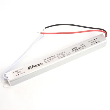 Трансформатор электронный для светодиодной ленты Feron LB001 12Вт 1.5A 18W 48010