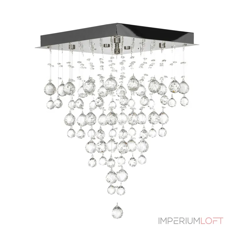 Каскадная люстра Arti Lampadari Flusso Nickel Flusso H 1.4.40.615 N Каскадная люстра Arti Lampadari Flusso Nickel Flusso H 1.4.40.615 N