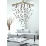 Каскадная люстра Arti Lampadari Flusso Nickel Flusso H 1.4.40.615 N