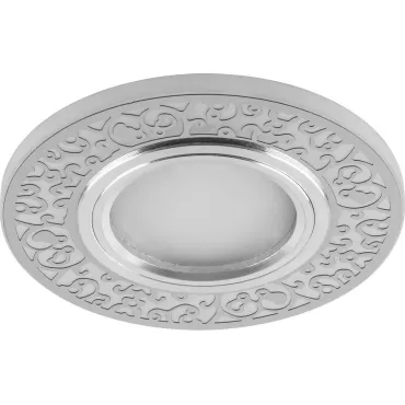 Встраиваемый светильник Feron Saffit CD951 29713 Цвет арматуры хром Цвет плафонов белый