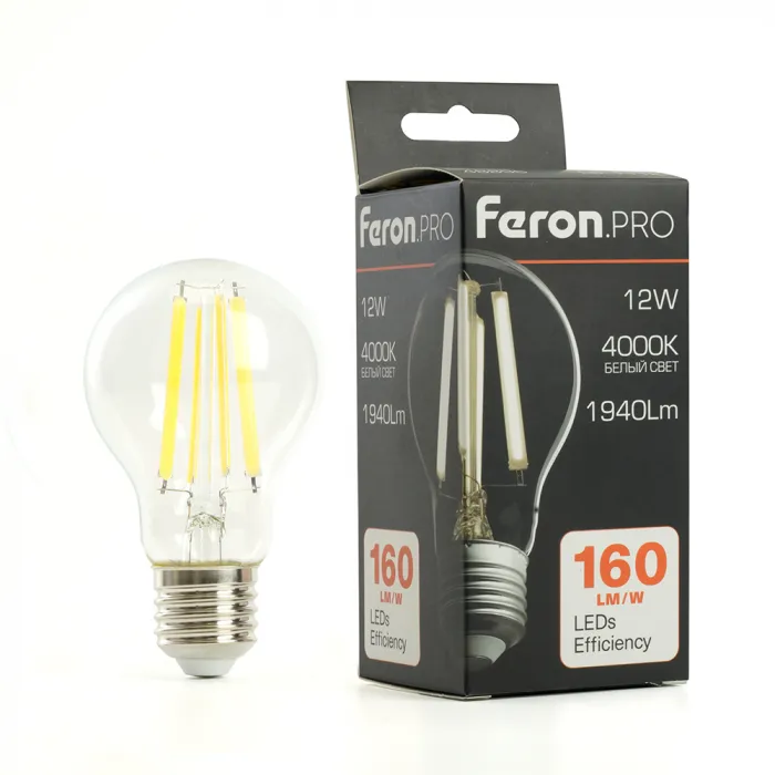 Лампа светодиодная Feron.PRO LB-1112 Шар E27 1940LM 12W 175-265V 4000K 48896 от ImperiumLoft
