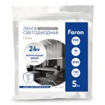 Лента светодиодная 720SMD(2110) 10Вт/м 24V 5000 IP20 4000К Feron 53096