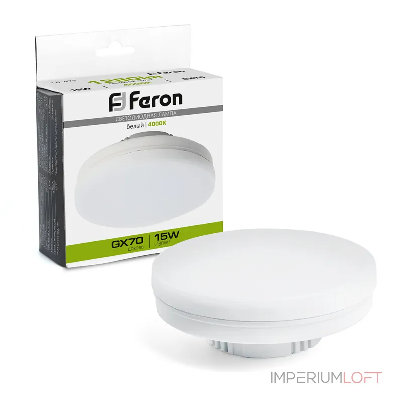 Лампа светодиодная Feron LB-472 GX70 15W 175-265V 4000K 48304