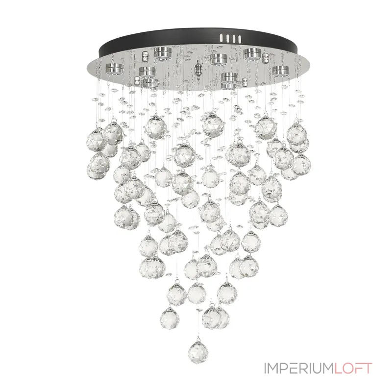 Каскадная светодиодная люстра Arti Lampadari Flusso Nickel Flusso L 1.4.45.601 N