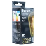 Лампа светодиодная E27 10W 230V 2700K Feron 52165 от ImperiumLoft