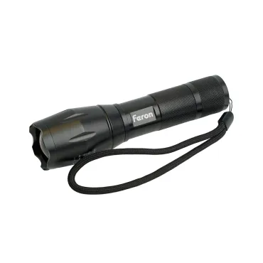 Фонарь ручной с аккумулятором USB ZOOM Feron TH2400 41682