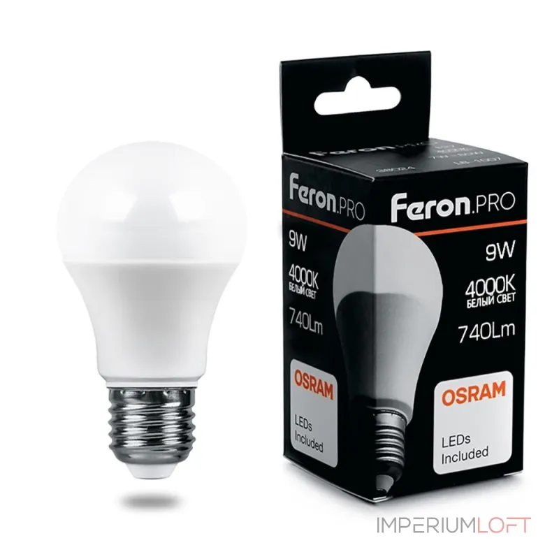 Лампа светодиодная Feron LB-1009 E27 9Вт 4000K 38027 Цвет арматуры медь Цвет плафонов медь Лампа светодиодная Feron LB-1009 E27 9Вт 4000K 38027 Цвет арматуры медь Цвет плафонов медь