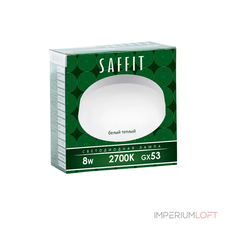 Лампа светодиодная Feron Saffit Sbgx 5308 GX53 8Вт 2700K 55185