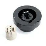 Наземный низкий светильник Feron Saffit Оптима 11568 Цвет арматуры черный Цвет плафонов коричневый