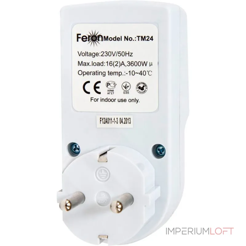 Розетка с таймером Feron TM24 23257 от ImperiumLoft Розетка с таймером Feron TM24 23257 от ImperiumLoft